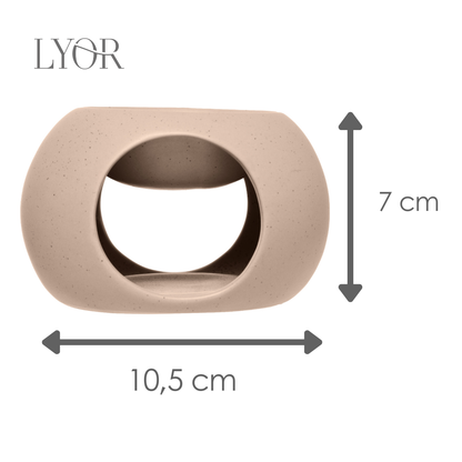 Difusor para Óleos Essenciais Granilite Bege Cerâmica - Lyor