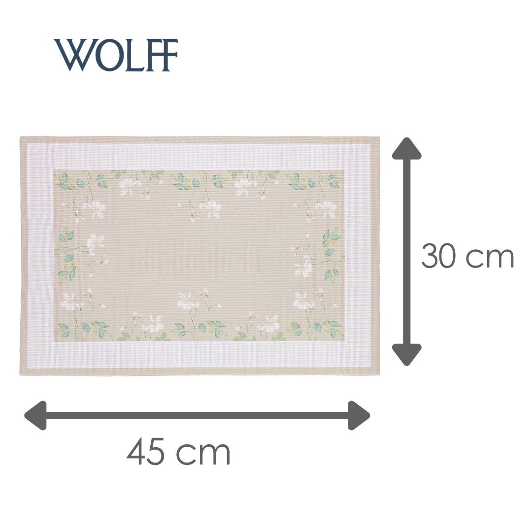Lugar Americano Carmelita 45cm x 30cm Verde PVC - Wolff