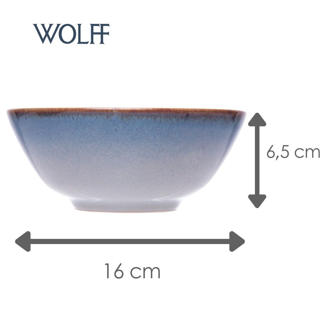 Bowl Amazônia 16cm x 6,5cm Azul Cerâmica - Wolff