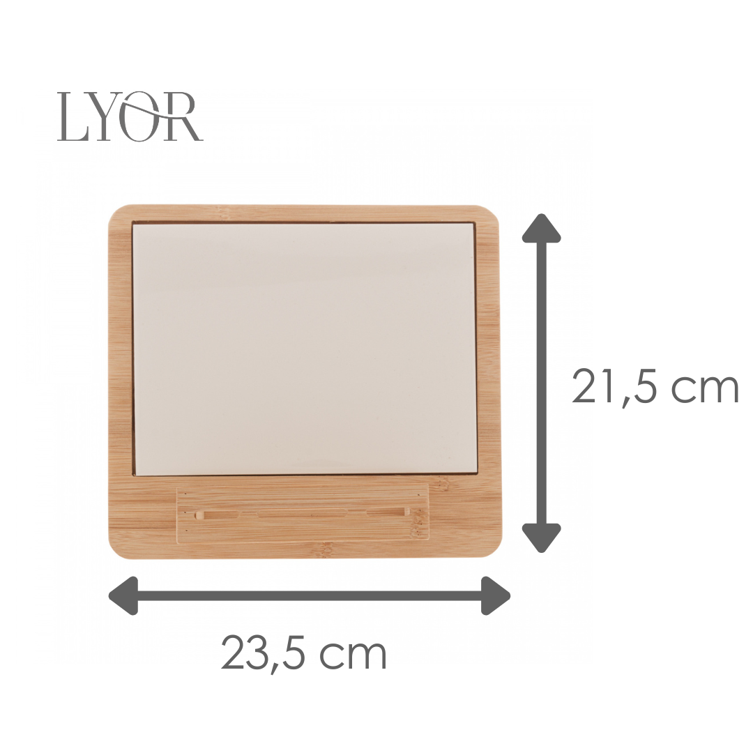 Conjunto Bandeja de Bambu e Cerâmica com 4 Peças para Queijo – Lyor