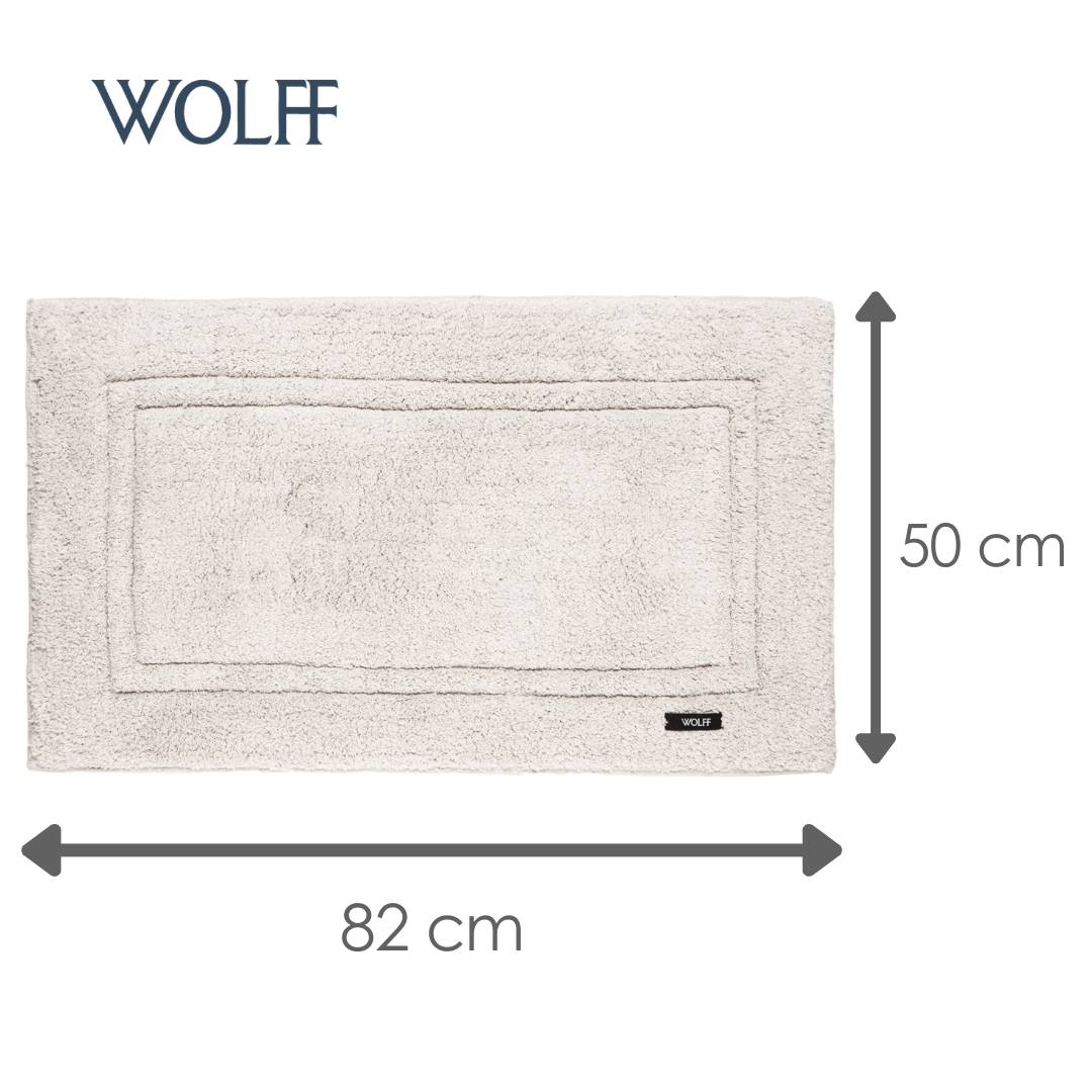 Tapete Almare 50cm x 80cm Branco Algodão - Wolff