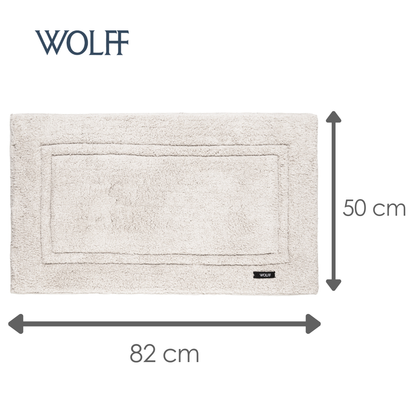 Tapete Almare 50cm x 80cm Branco Algodão - Wolff