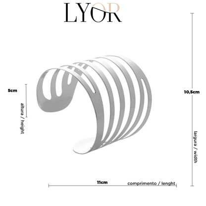 Conjunto 4 Anéis para Guardanapo de Aço 4cm - Lyor