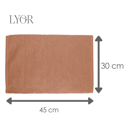 Lugar Americano Momentos 45cm x 30cm Mocha Mousse Algodão - Lyor