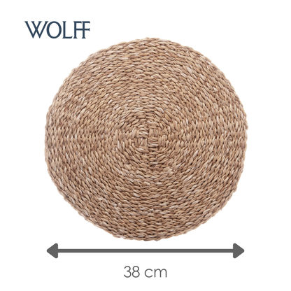 Lugar Americano de Fibra Natural Trançado 38cm - Wolff