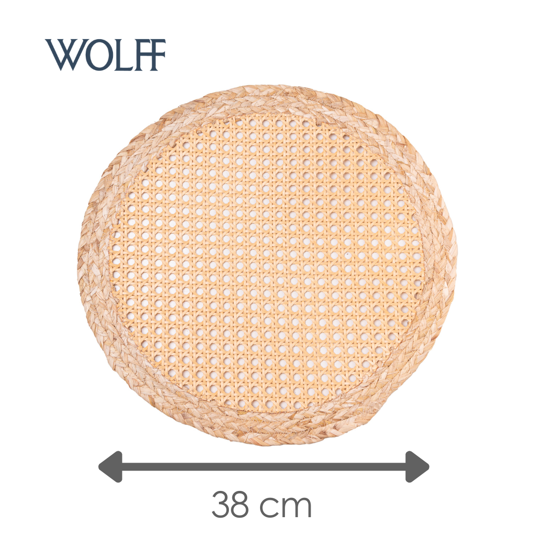 Lugar Americano Vikram 38cm Natural Polietileno - Wolff