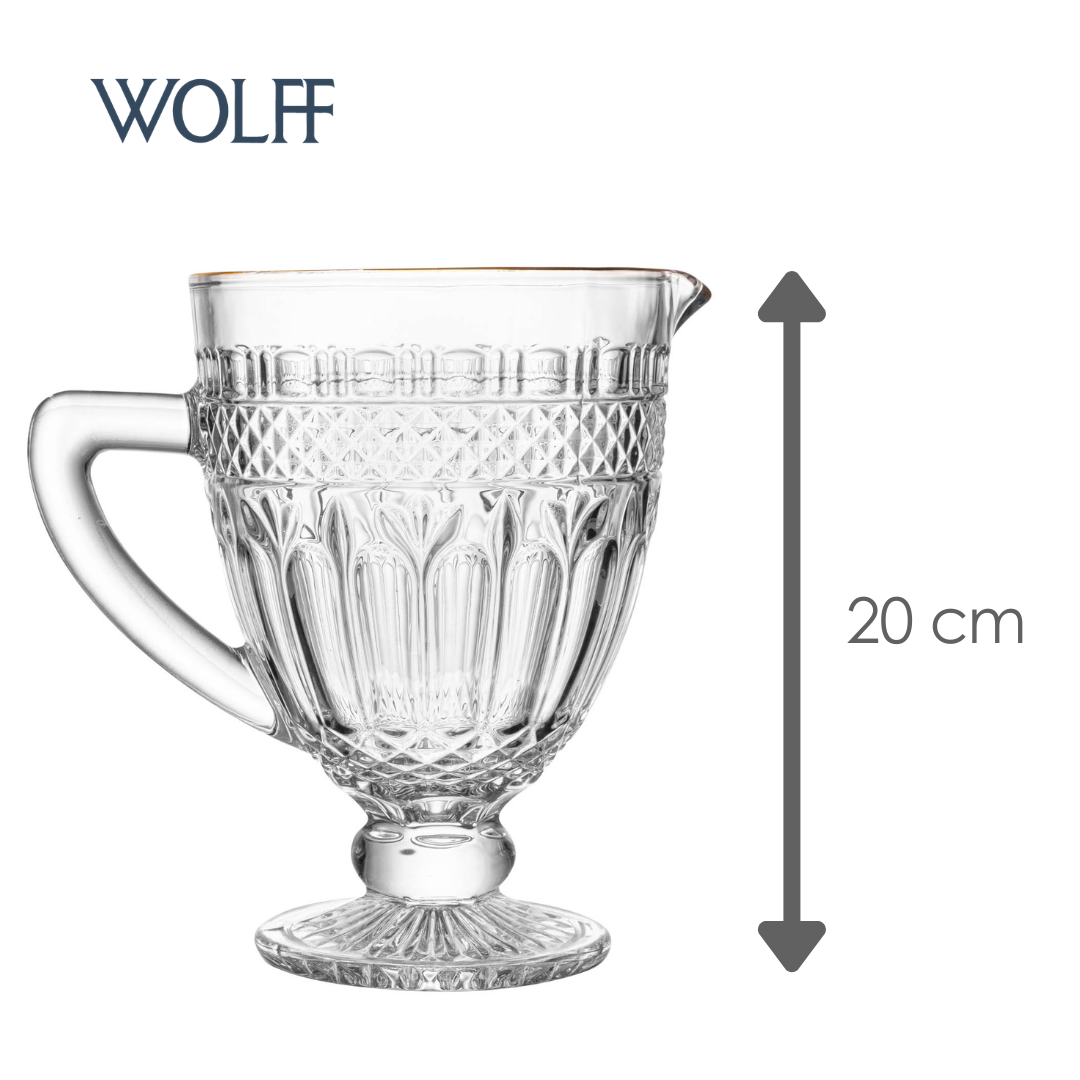 Jarra Vidro com Fio Dourado Brand 1L - Wolff