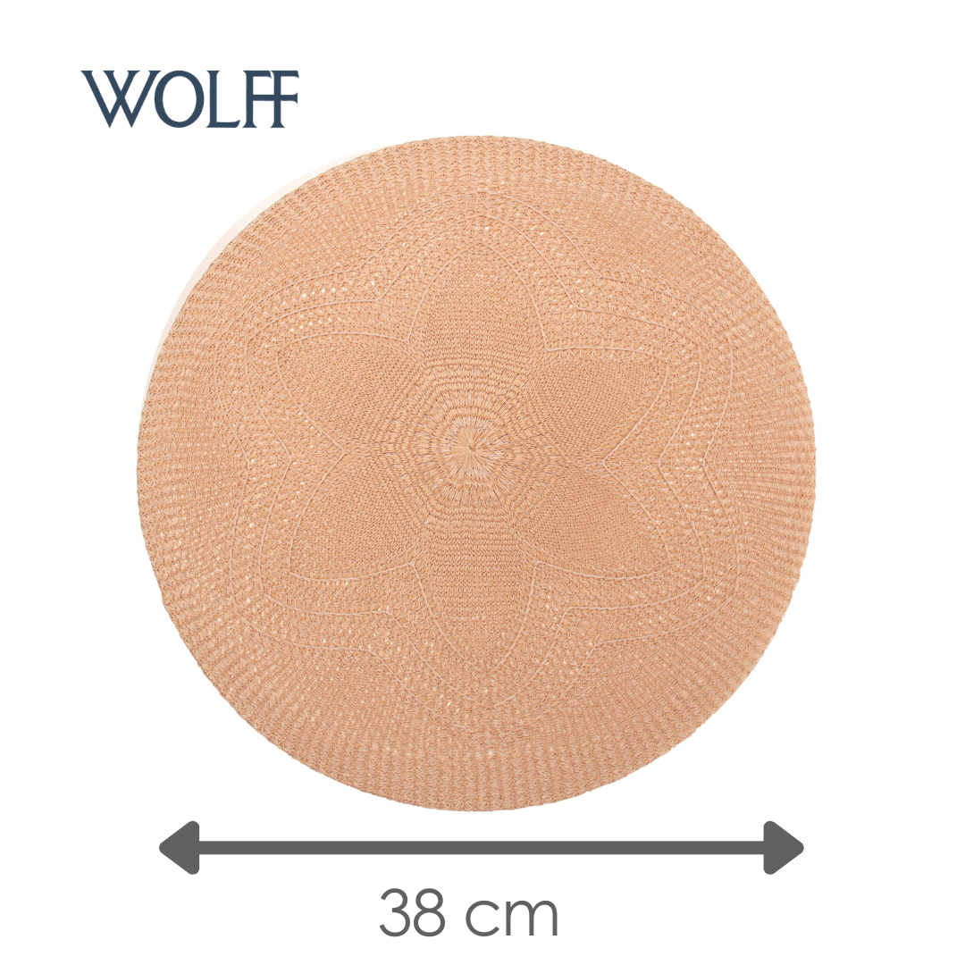 Jogo Americano Fiore 38cm Marrom Polipropileno - Wolff