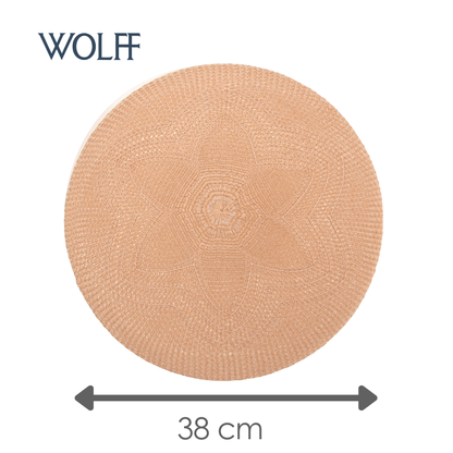 Jogo Americano Fiore 38cm Marrom Polipropileno - Wolff