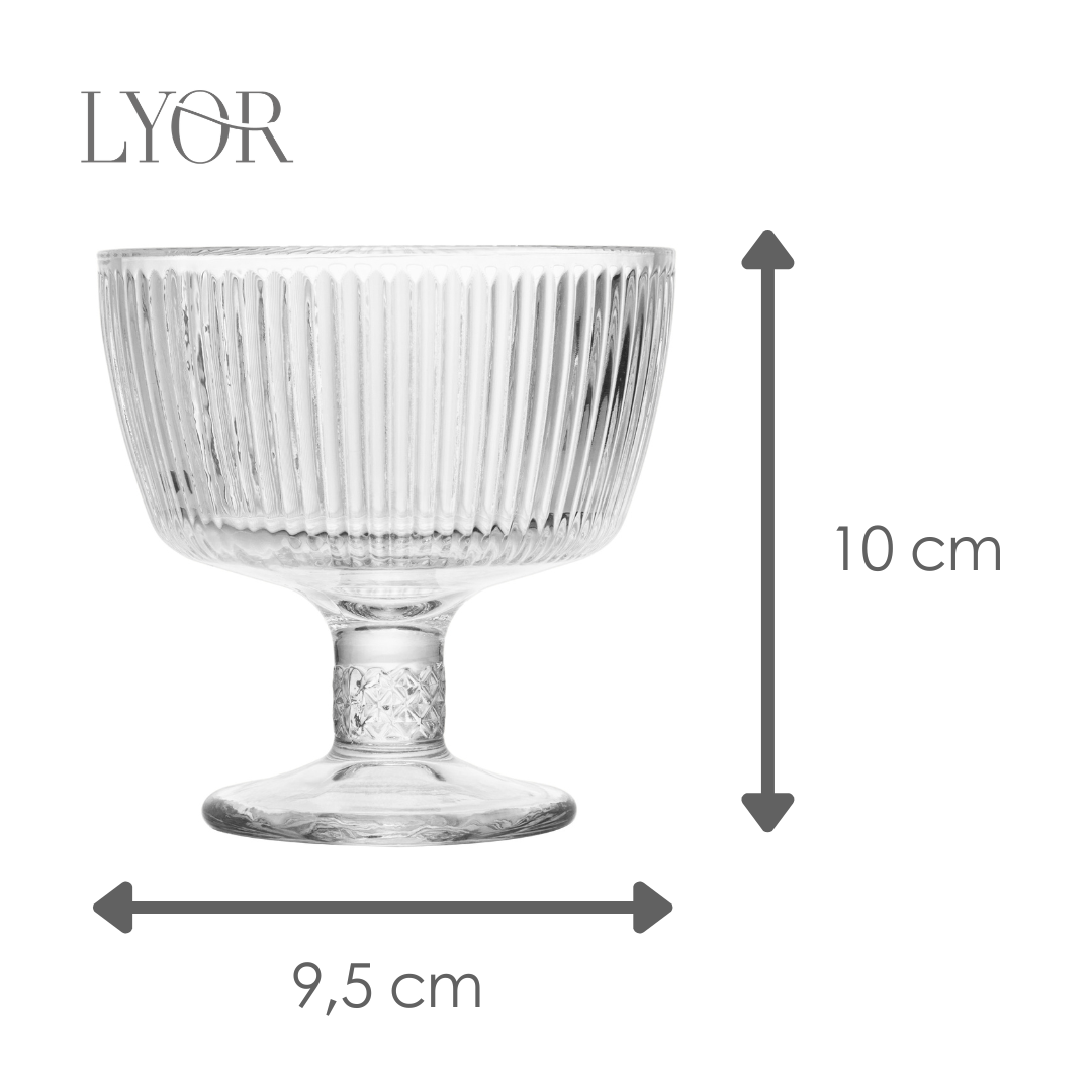 Taça de Sobremesa Dora 160ml Cristal Ecológico - Lyor
