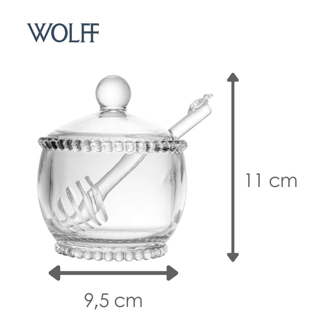 Meleira de Cristal com Pegador Pearl 200ml - Wolff