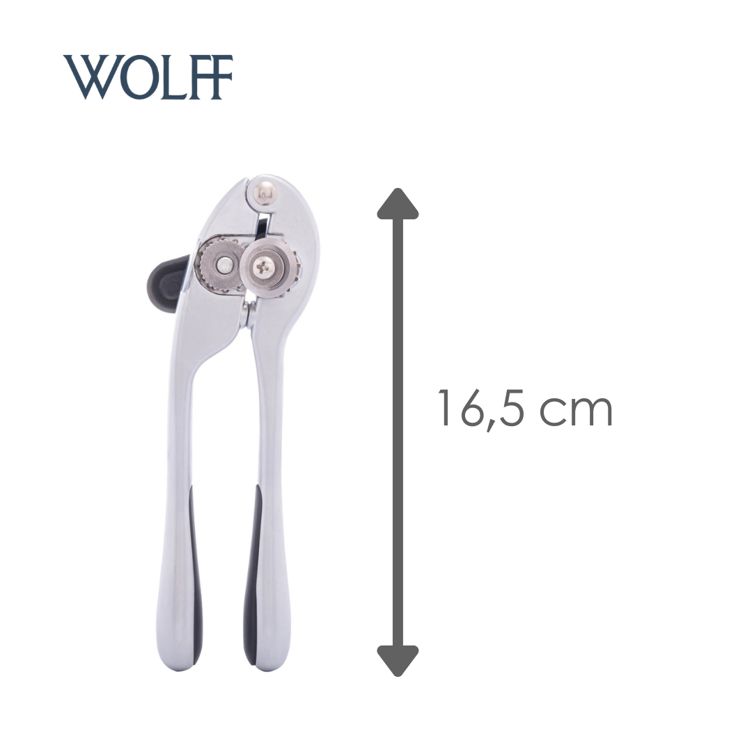Abridor de Lata em Liga de Zinco Cabo Antiderrapante Chef Pro 16,5cm - Wolff