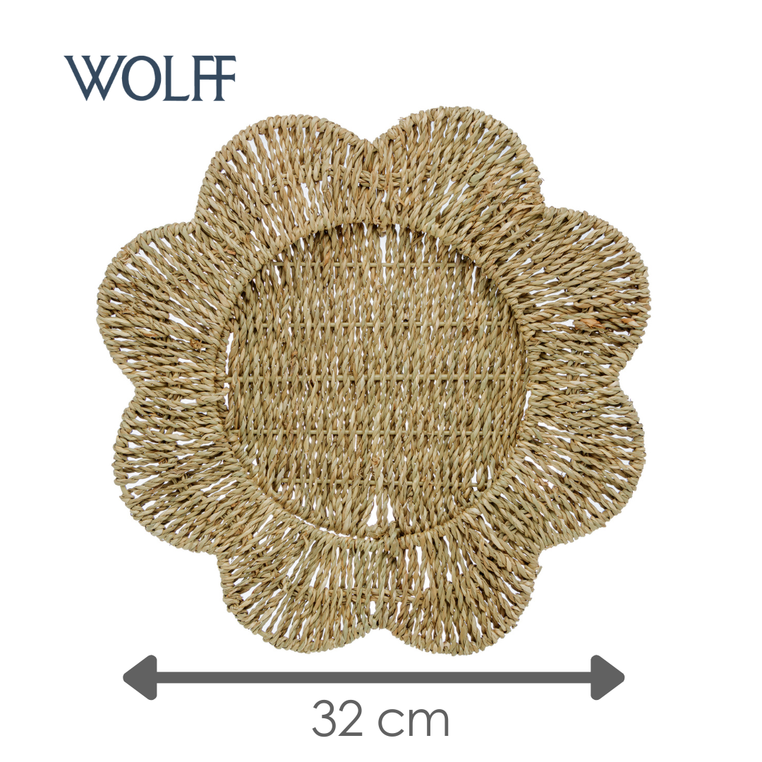 Sousplat de Sisal Flor 32cm - Wolff