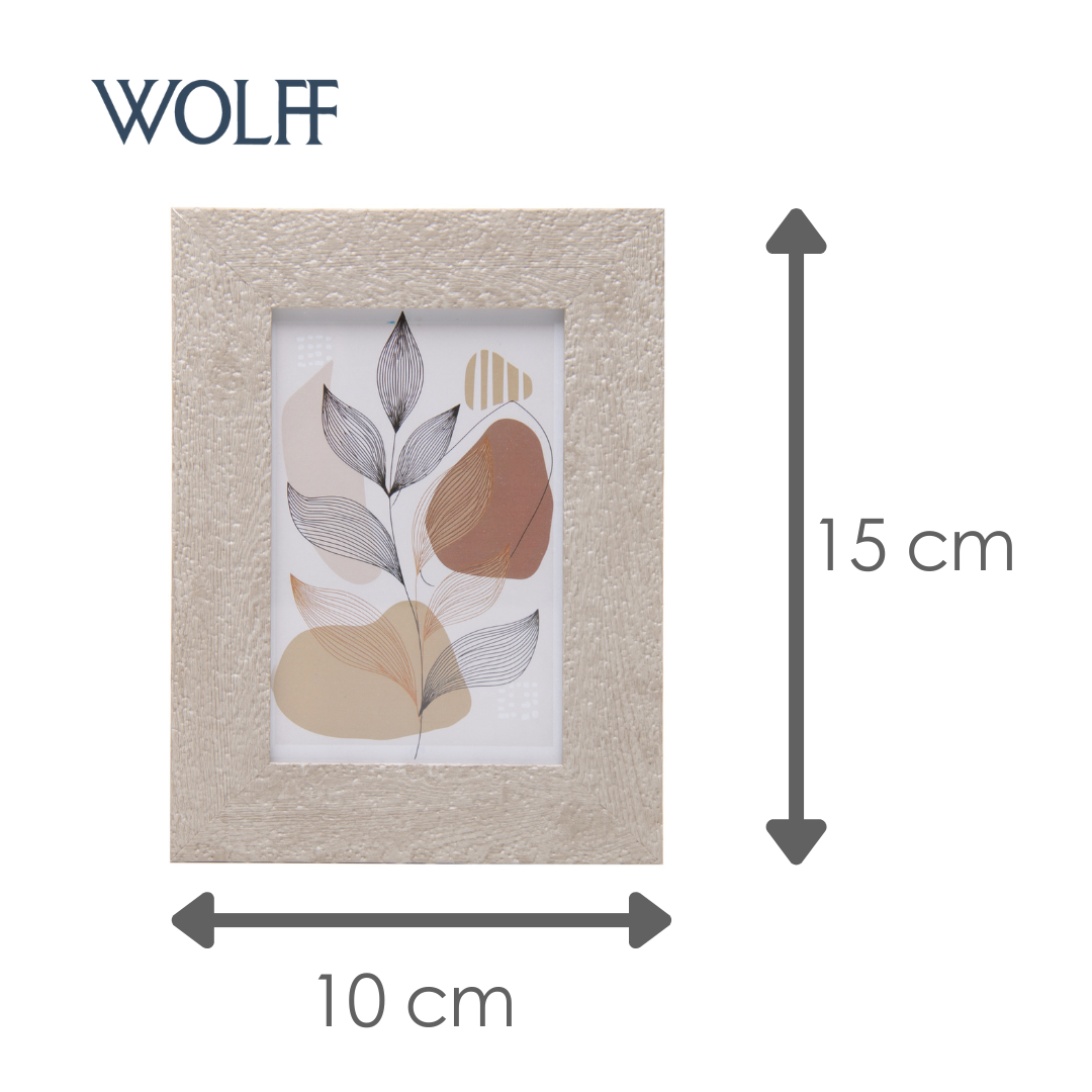 Porta-Retrato Grezzo 10cm x 15cm Bege Mdf - Wolff