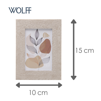 Porta-Retrato Grezzo 10cm x 15cm Bege Mdf - Wolff