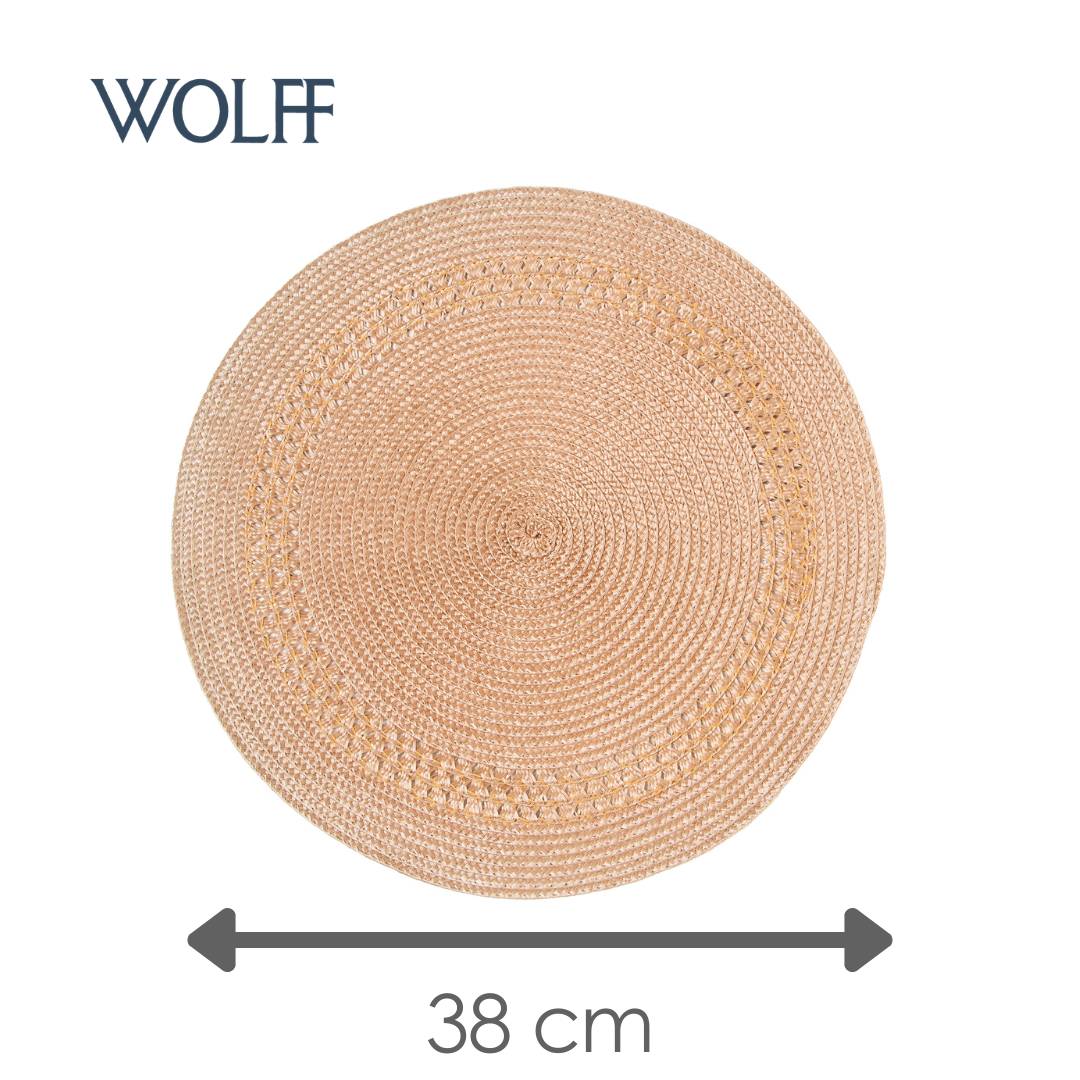 Jogo Americano de Polipropileno Mostarda 38cm - Wolff