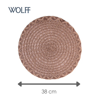 Lugar Americano de Juta Trançado Médio 38cm - Wolff