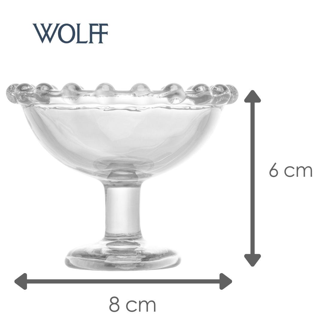 Taça de sobremesa Pearl 8cm x 6cm Cristal Ecológico - Wolff
