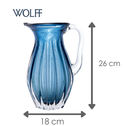Jarra de Vidro Italy Azul 1,4L - Wolff