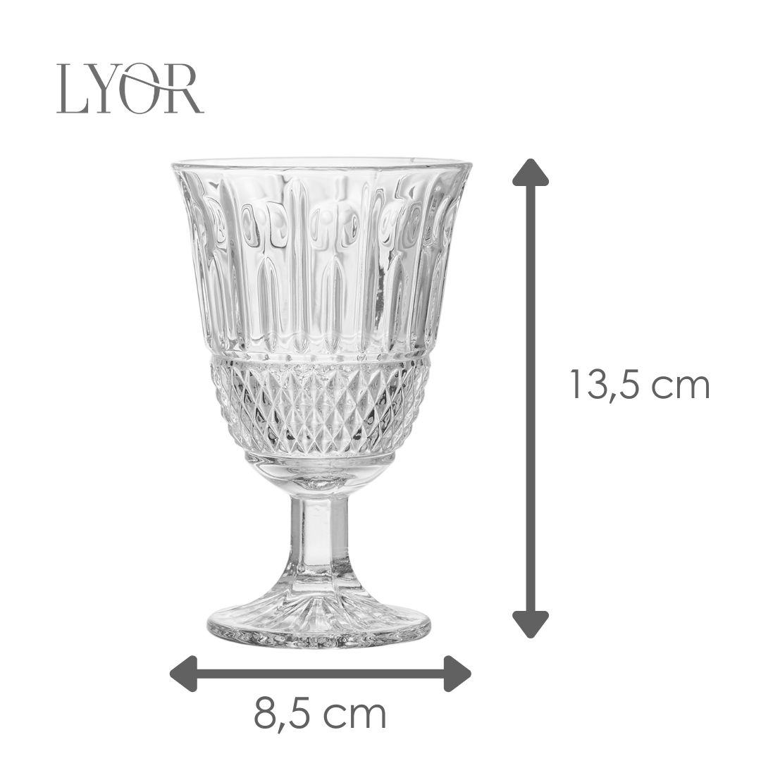 Taça de Água Marine 200ml Vidro - Lyor