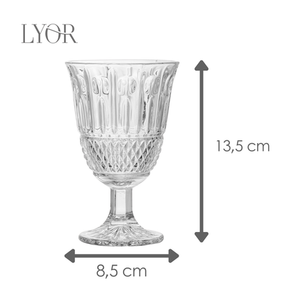 Taça de Água Marine 200ml Vidro - Lyor