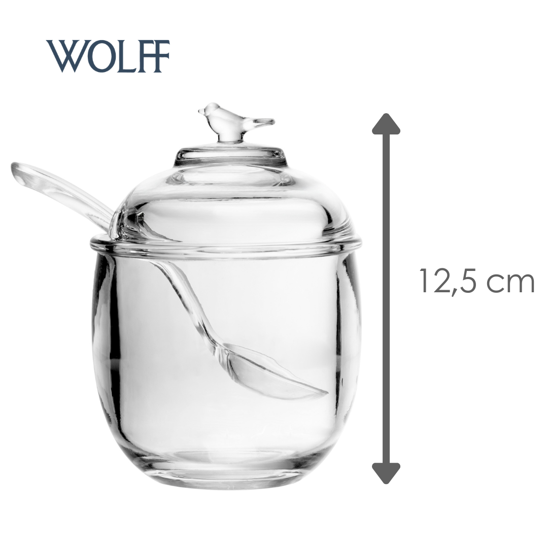 Açucareiro Bird 150ml Cristal Ecológico - Wolff