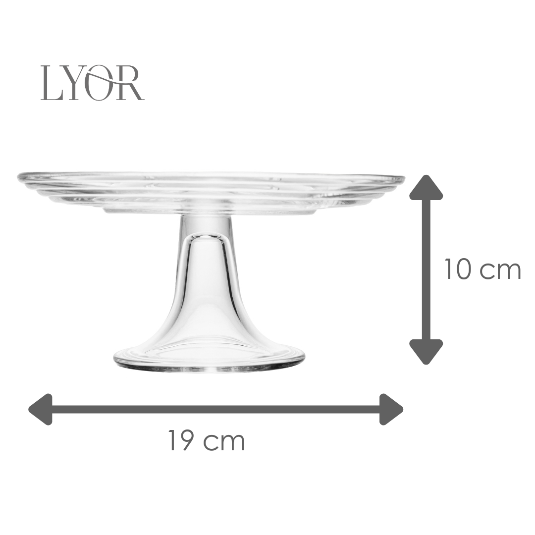Prato para Bolo Little Bee Cristal - Lyor
