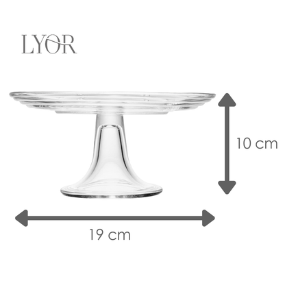 Prato para Bolo Little Bee Cristal - Lyor