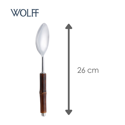 Colher para Servir de Aço Inox com Cabo de Bambu - Wolff