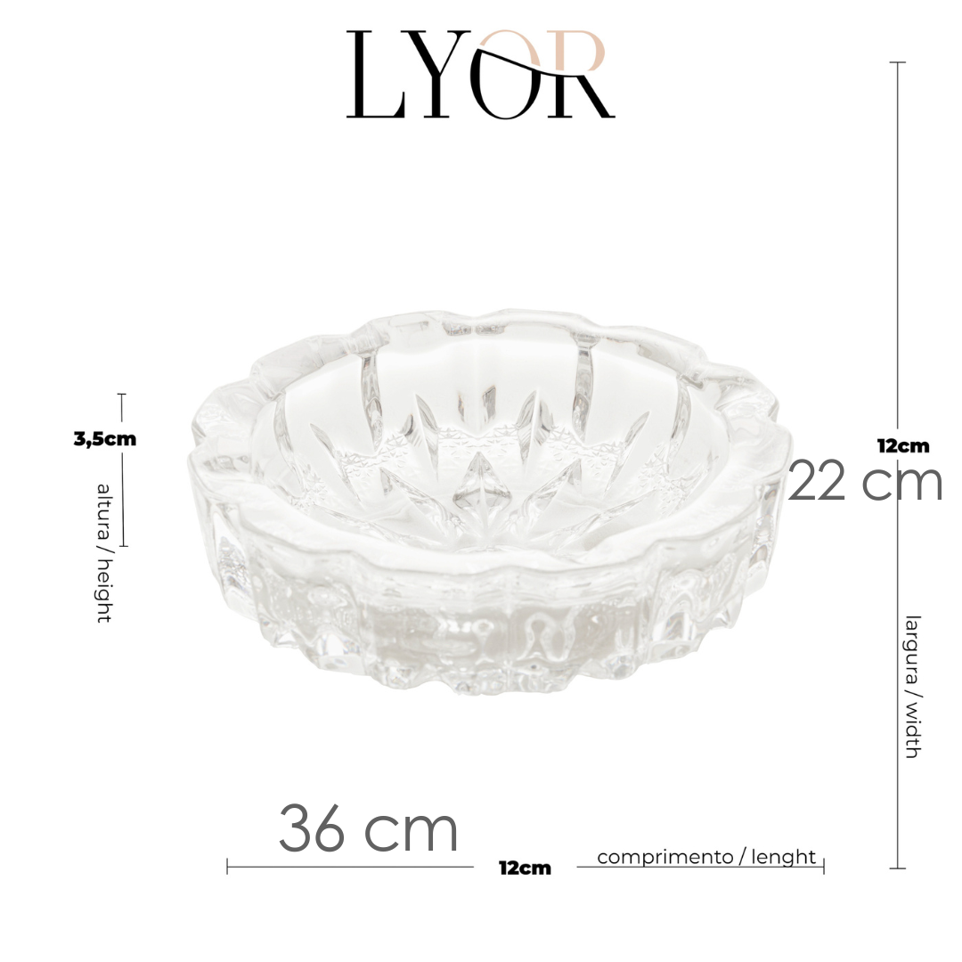 Cinzeiro de Vidro Sunshine - Lyor