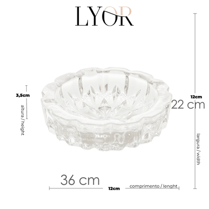 Cinzeiro de Vidro Sunshine - Lyor