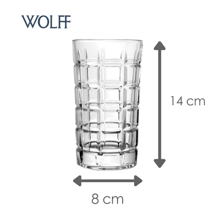 Copo Alto Brooklyn 350ml Cristal Ecológico - Wolff