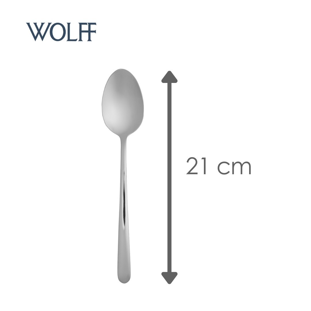 Conjunto 6 Colheres para Mesa Viena Aço Inox - Wolff