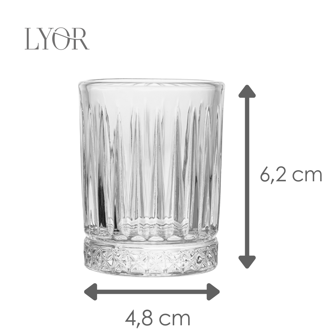 Copo para Shot Deli Diamante 60ml Cristal - Lyor
