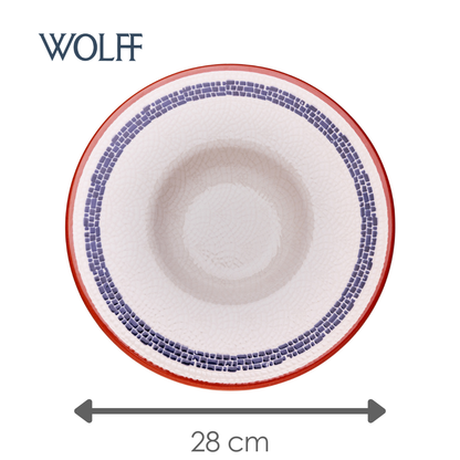 Prato Risoto Village 28cm Cerâmica Creme - Wolff