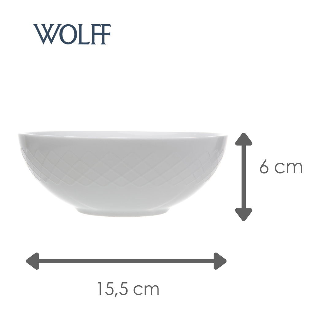 Bowl Royale 580ml Branco Opalino - Wolff