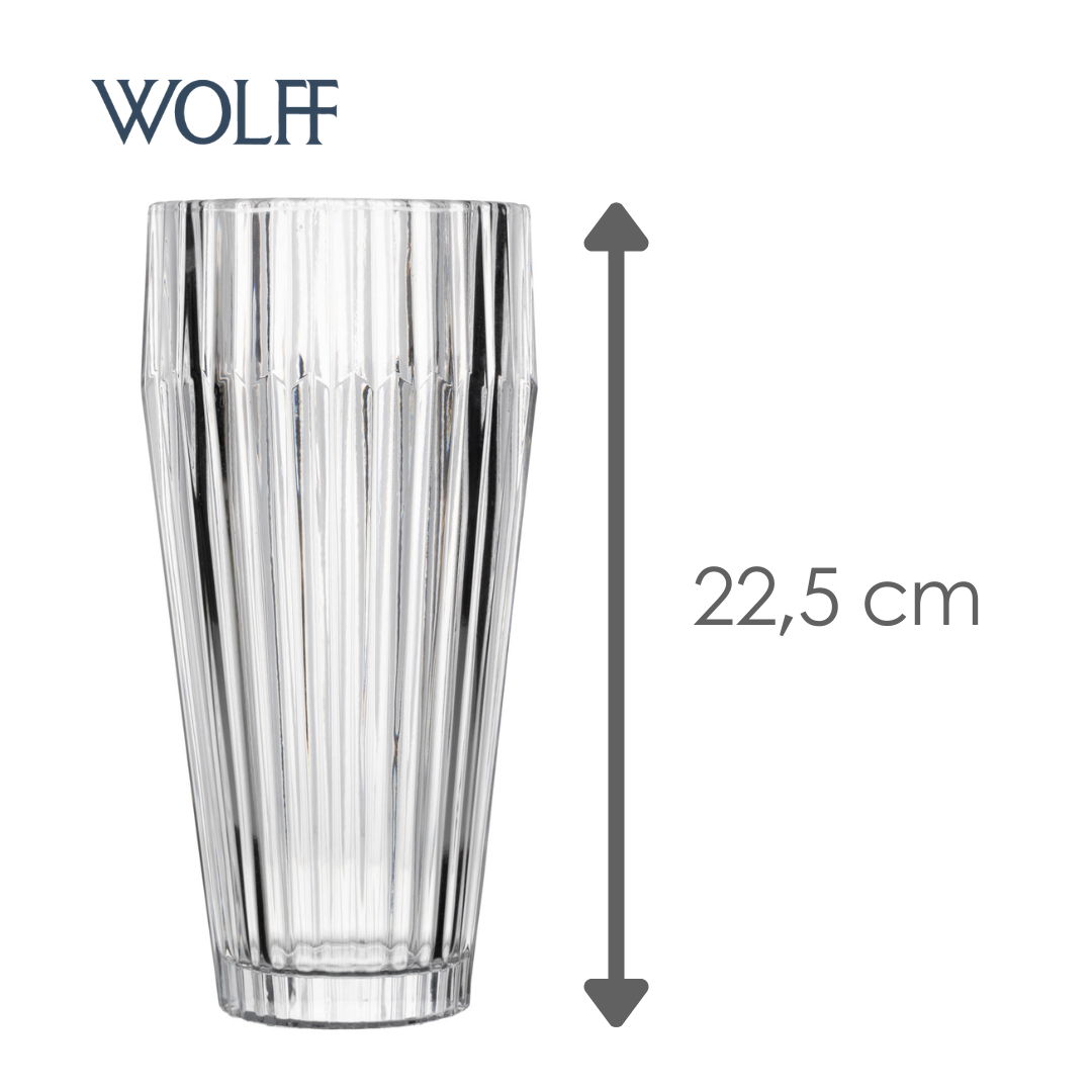 Vaso Império 11cm x 22,5cm Cristal Ecológico - Wolff