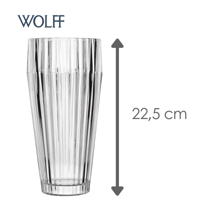 Vaso Império 11cm x 22,5cm Cristal Ecológico - Wolff