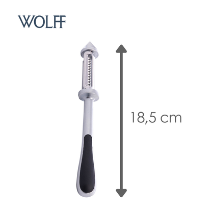 Descascador de Frutas e Legumes em Liga de Zinco com Cabo Antiderrapante Chef Pro 18,5cm - Wolff