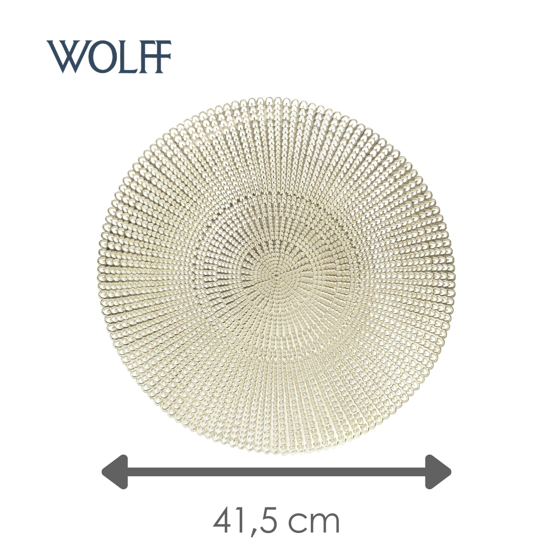 Jogo Americano de PVC Lux Gold 41,5cm - Wolff
