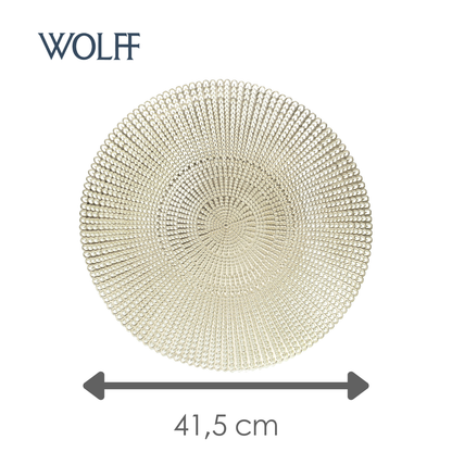Jogo Americano de PVC Lux Gold 41,5cm - Wolff