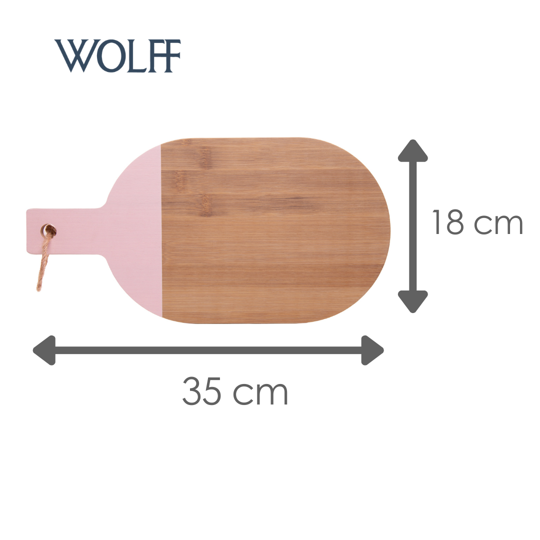 Tábua para Corte Lignora Oval Bambu Rosa - Wolff