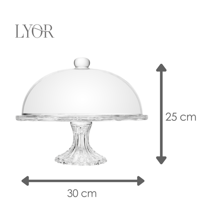 Boleira Deli Diamond 30cm x 23,5cm Vidro - Lyor