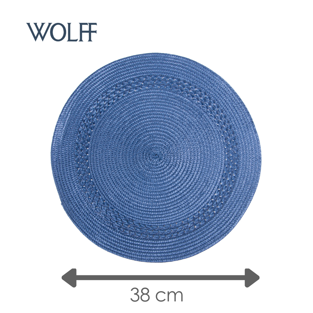 Jogo Americano de Polipropileno Azul Marinho 38cm - Wolff