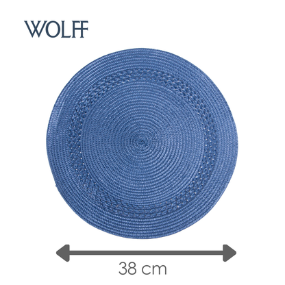 Jogo Americano de Polipropileno Azul Marinho 38cm - Wolff