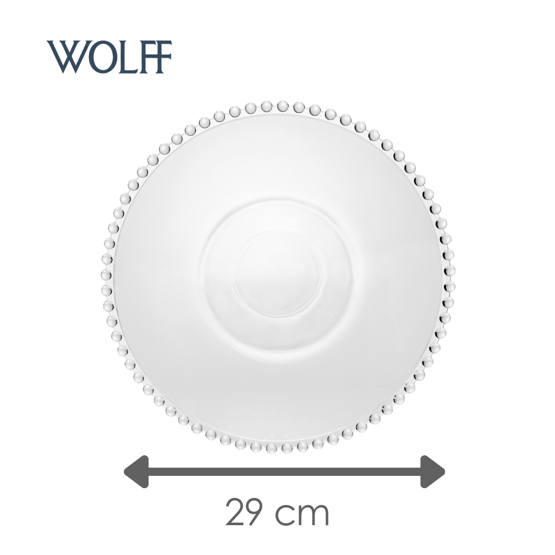 Prato para Massa Risoto Pearl 29cm x 6cm Cristal - Wolff