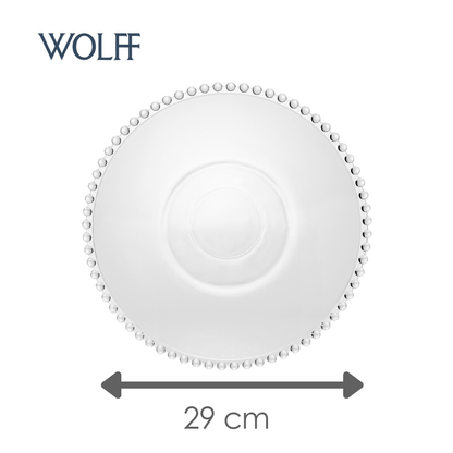 Prato para Massa Risoto Pearl 29cm x 6cm Cristal - Wolff