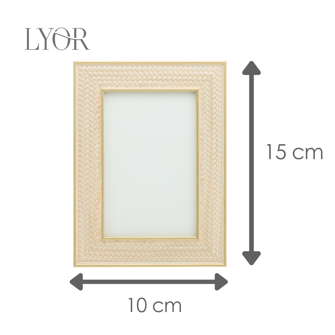 Porta-Retrato de MDF Texturizado 10cm x 15cm Lyor