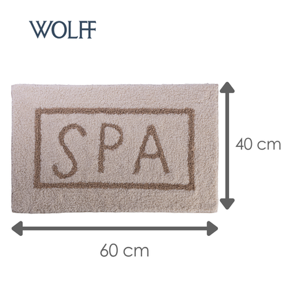 Tapete SPA 40cm x 60cm Branco Algodão - Wolff