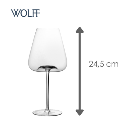 Conjunto 2 Taças de Vinho Intensio Veritas 760ml Cristal Ecológico - Wolff
